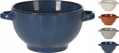 Miska kamionkowa do zupy 680 ml mix