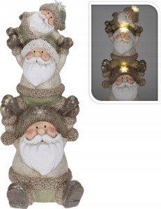 Mikołaj figurka świąteczna ozdobna LED 68 cm
