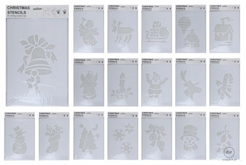 Szablony świąteczne do sztucznego śniegu 35 x 22  cm 1szt
