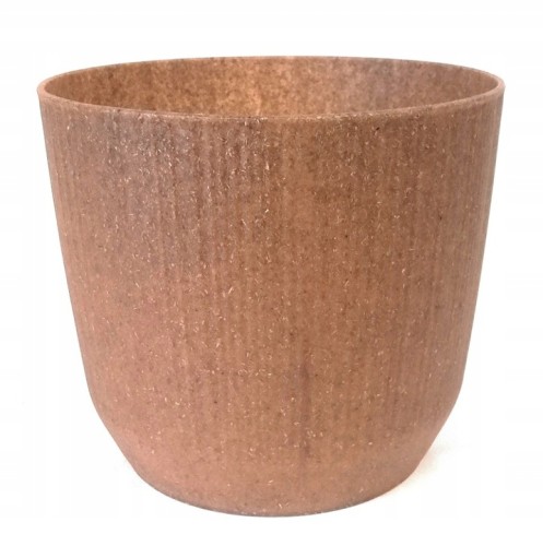 Doniczka plastikowa okrągła brąz 19,5 cm Ryfo