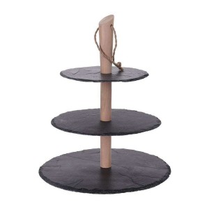 Patera ozdobna na ciasto i owoce 3 poziomy 36 cm