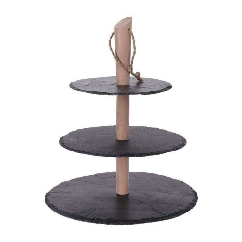 Patera ozdobna na ciasto i owoce 3 poziomy 36 cm