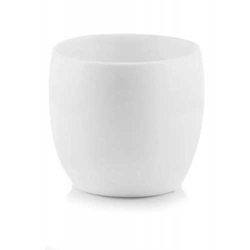 Osłonka na doniczkę ceramiczna biała kula 17 cm