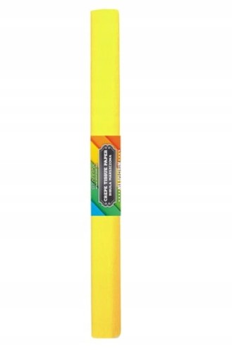 Bibuła marszczona szkolna cytrynowa 50 x 200 cm