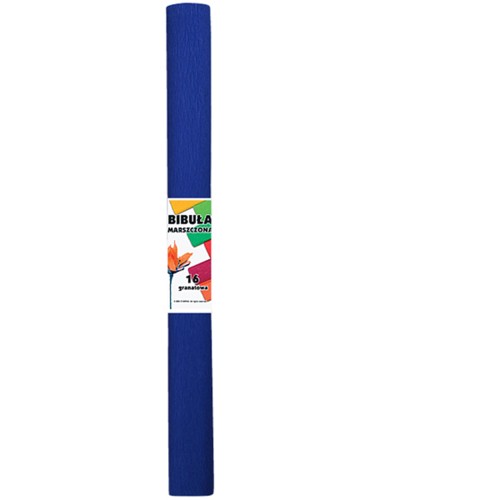 Bibuła marszczona szkolna granatowa 50 x 200 cm