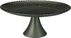 Patera na nóżce zielona ozdobna 28 cm