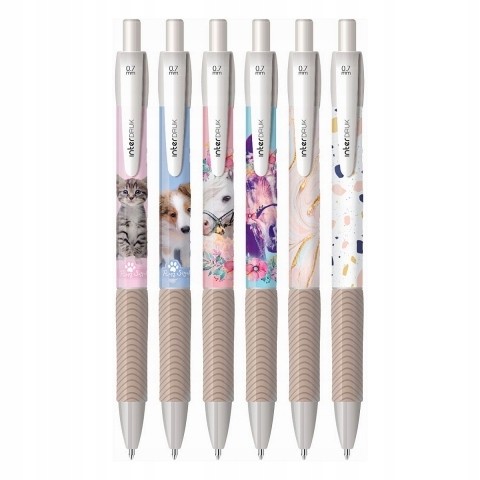 Długopis automatyczny niebieski żelowy