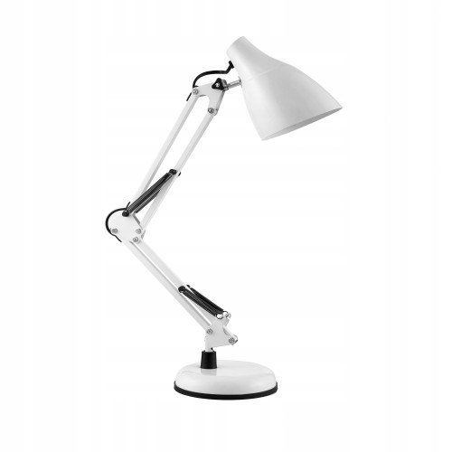 Lampka biurkowa biała stalowa 60W Dian
