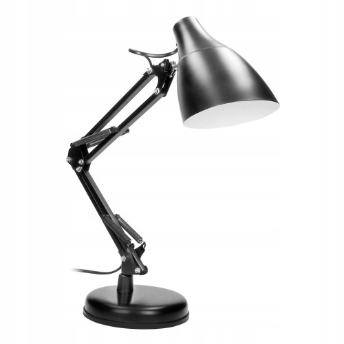 Lampka biurkowa czarna stalowa 60W Dian