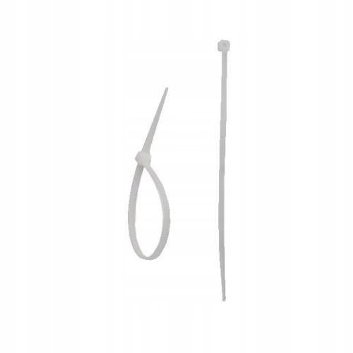 Opaski zaciskowe mocne białe 4,8 x 200 mm 25 szt