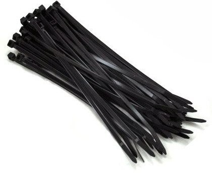 Opaski zaciskowe mocne czarne 4,8 x 370 mm 100 szt