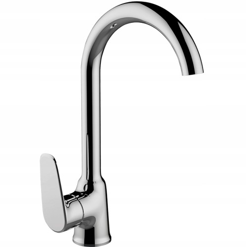 Bateria kuchenna stojąca chrom z ruchomą wylewką Rondo