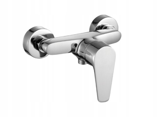 Bateria natryskowa prysznicowa ścienna chrom Luga