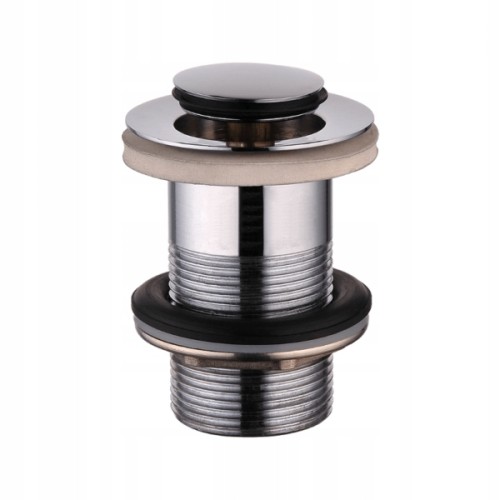 Korek klik-klak do umywalki bez przelewu okrągły