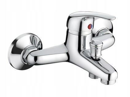 Bateria wannowa ścienna chrom Daisy