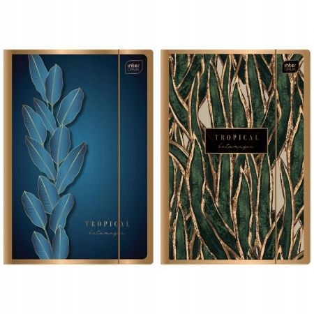 Teczka szkolna rysunkowa z gumką A4 Metalic Gold