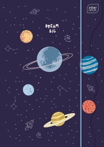 Teczka z gumką chłopięca A4 wzór planety