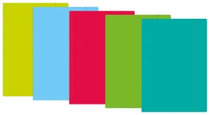 Teczka z gumką A3 Fluo mix kolorów