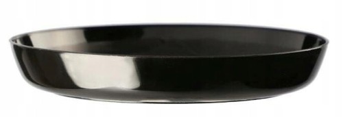 Podstawka pod doniczkę czarna plastikowa 11 cm Cristal