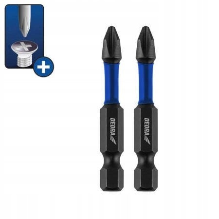 Zestaw 2 bitów końcówki wkrętakowe udarowe PH 2x50 mm