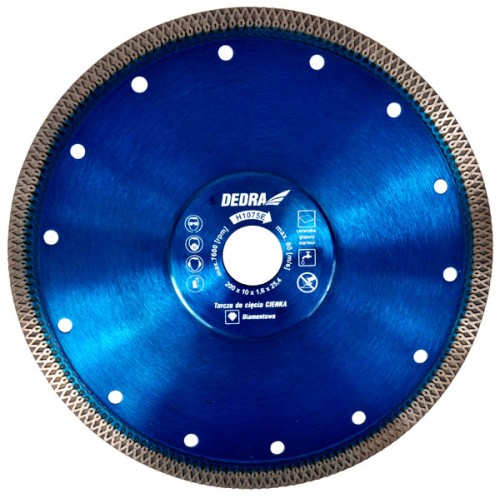 Tarcza diamentowa cienka do gresu 230 mm