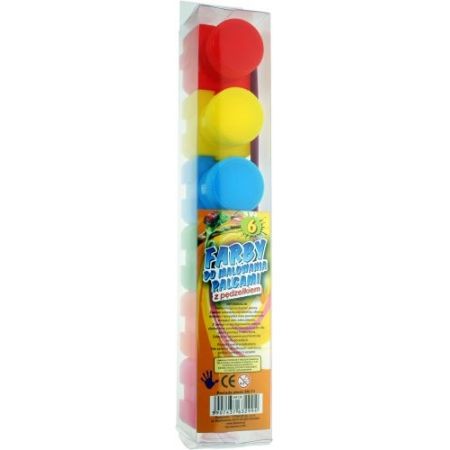Farby do malowania palcami 6 kolorów 20 ml
