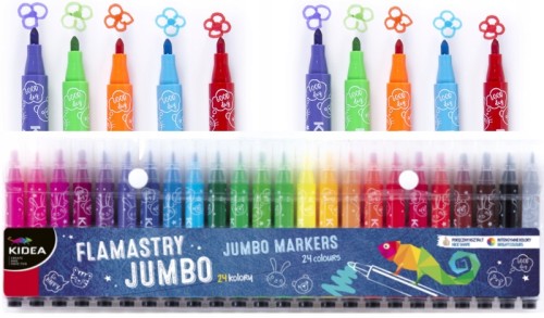 Flamastry 24 kolory mazaki Jumbo Kidea