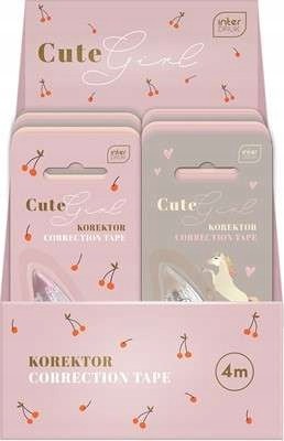 Korektor w taśmie dla dziewczynki 4 m Cute Girl