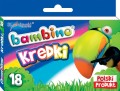 Kredki Bambino świecowe 18 kolorów