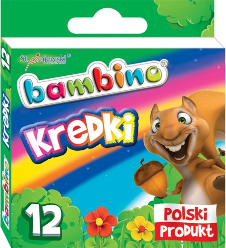 Kredki Bambino świecowe 12 kolorów