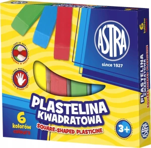Plastelina kwadratowa dla dzieci 6 kolorów