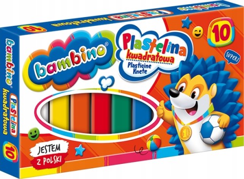 Plastelina szkolna Bambino 10 kolorów