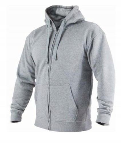 Bluza robocza męska z kapturem dresowa szara roz. XXL