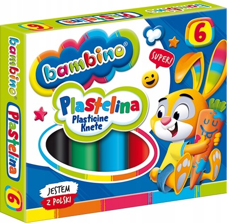 Plastelina Bambino 6 kolorów miękka