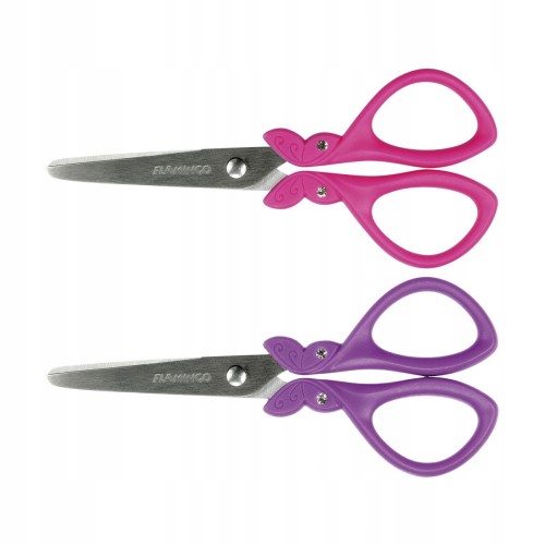 Nożyczki z kryształkami szkolne 13,5 cm