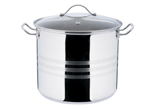 Garnek z pokrywką i miarką nierdzewny 11 l