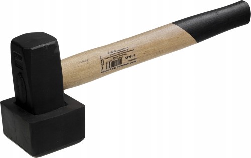 Młotek kamieniarski z osłoną gumową 1500g