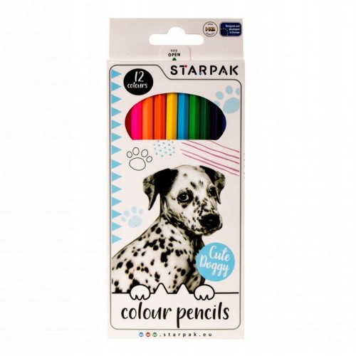 Kredki ołówkowe szkolne 12 kolorów