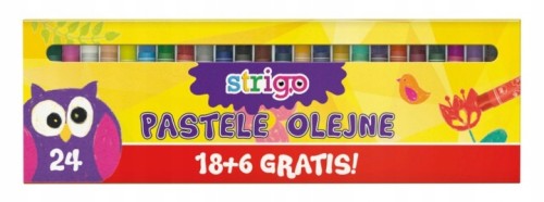 Kredki pastelowe szkolne 24 kolory