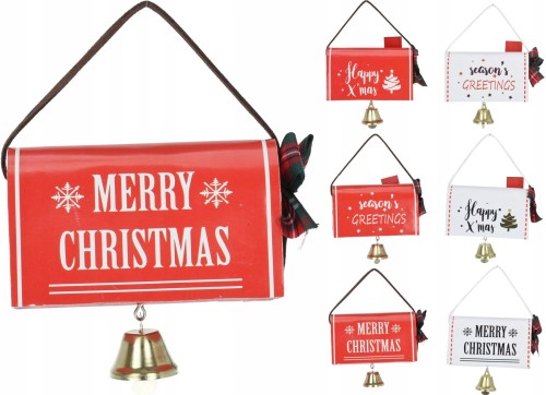 Skrzynka pocztowa świąteczna wisząca ozdobna 10,5 cm