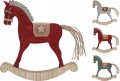 Figurka świąteczna koń ozdobna 22 cm