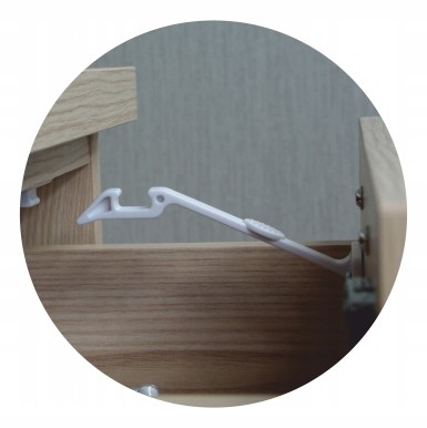 Zamknięcie zabezpieczające szufladę blokada 2 szt.