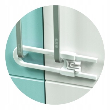 Klamra zabezpieczająca do szafek blokada 2 szt.