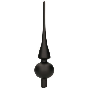 Czubek na choinkę szpic świąteczny czarny 26 cm