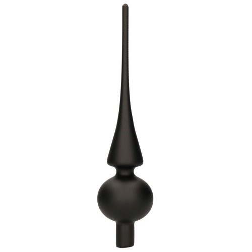 Czubek na choinkę szpic świąteczny czarny 26 cm
