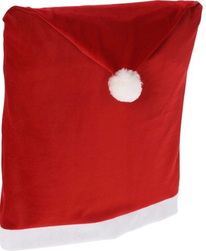 Pokrowiec na krzesło świąteczny czerwony 120 cm