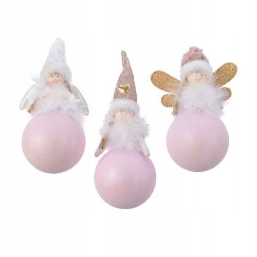 Zawieszki choinkowe świąteczne anioły 8 cm