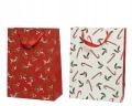 Torebka na prezenty papierowa świąteczny wzór 32 cm