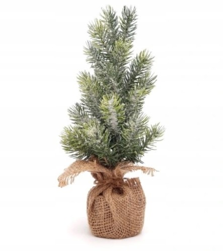 Drzewko świąteczne ozdoba choinka w jucie 30 cm