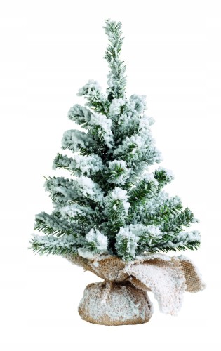 Choinka w worku jutowym sztuczne drzewko 45 cm